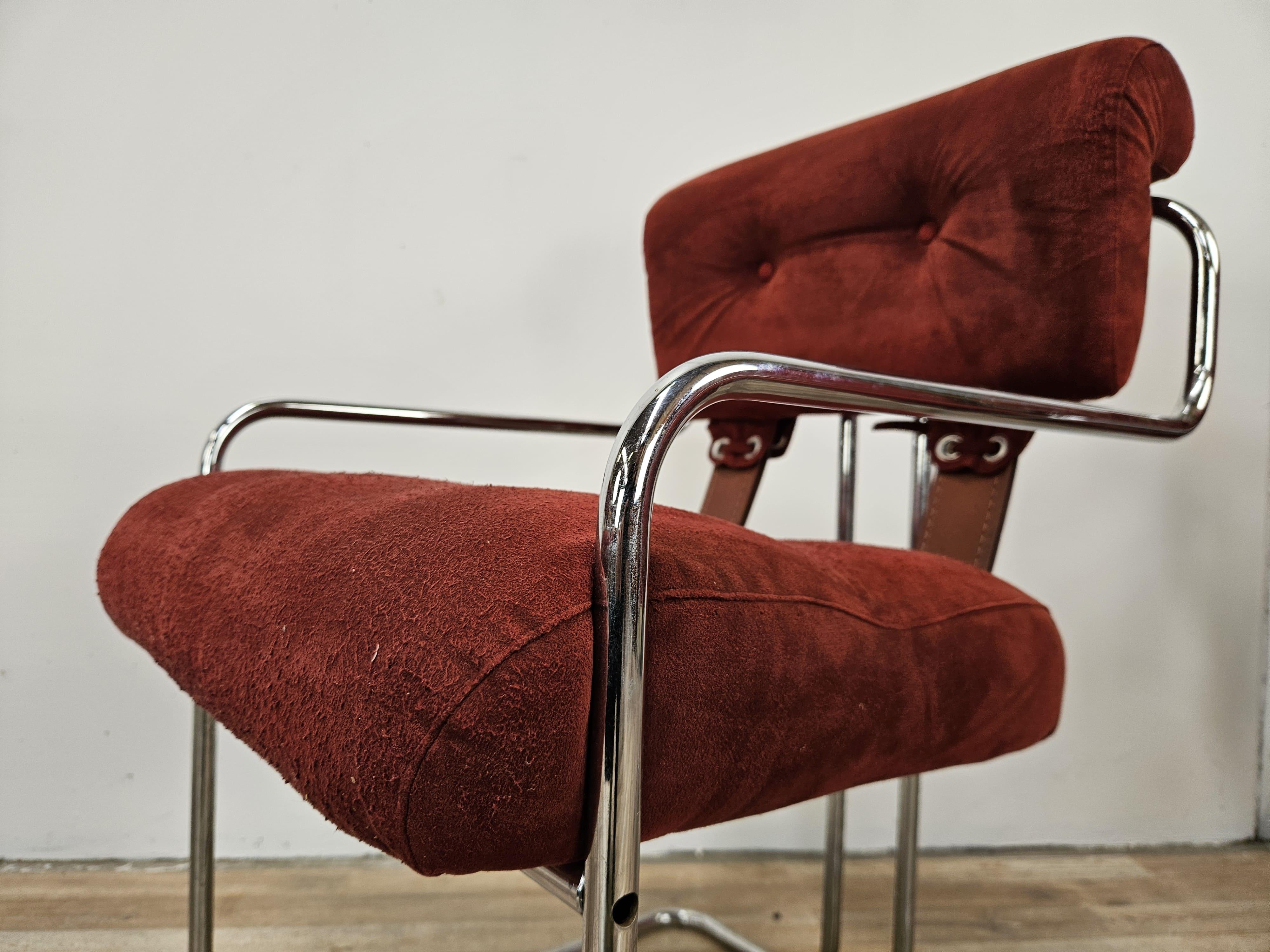 Set of six Tucroma dining chairs by Guido Faleschini for the 4 Mariani, 1970 6