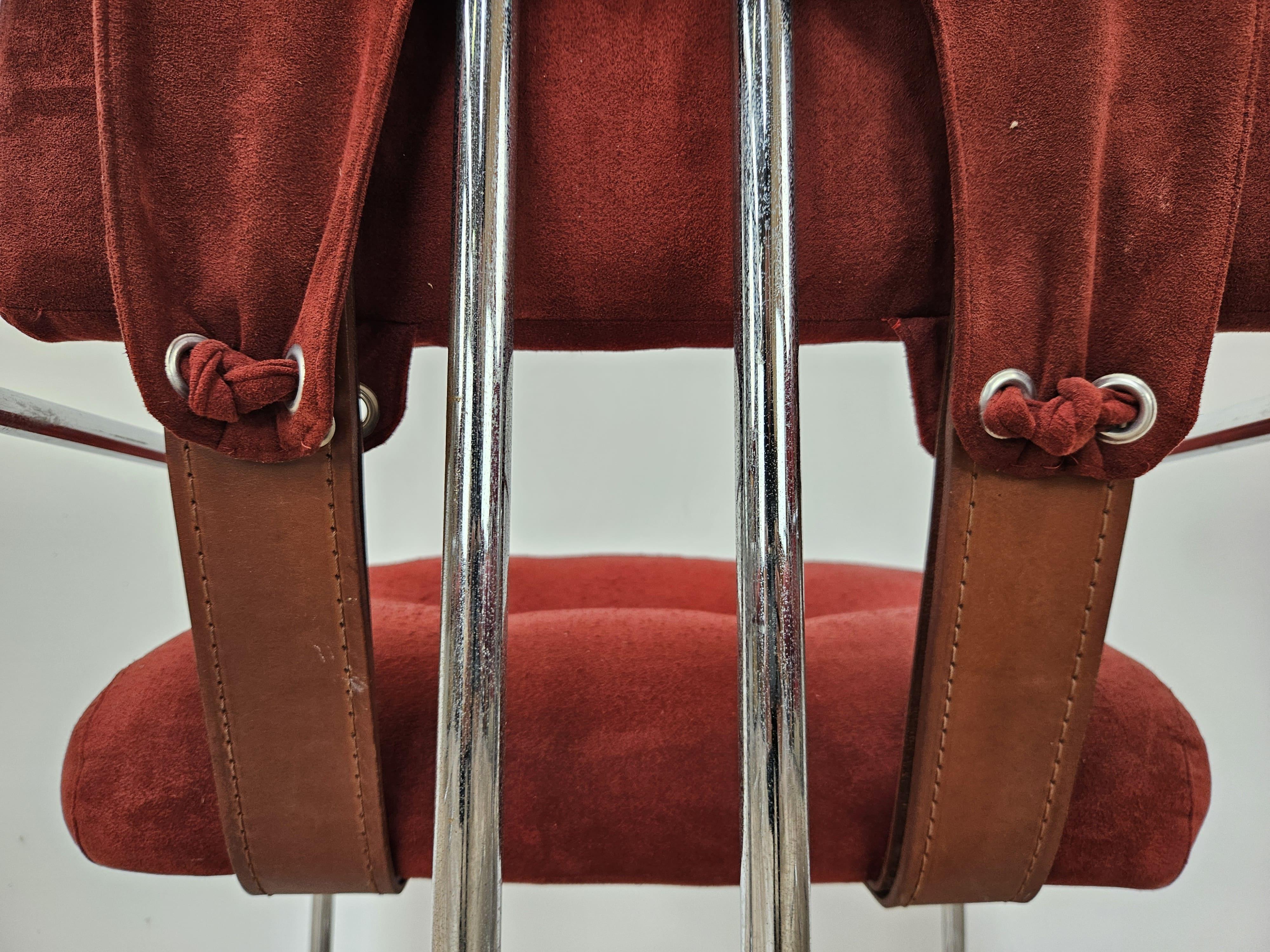 Set of six Tucroma dining chairs by Guido Faleschini for the 4 Mariani, 1970 10