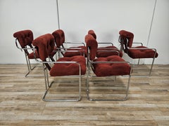 Set of six Tucroma dining chairs by Guido Faleschini for the 4 Mariani, 1970