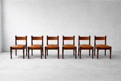 Ensemble de six chaises conçues par Silvio Coppola pour Bernini, années 1960