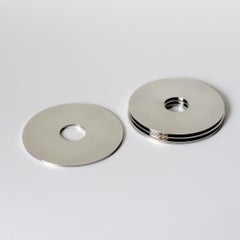 Set di sottobicchieri in acciaio inox