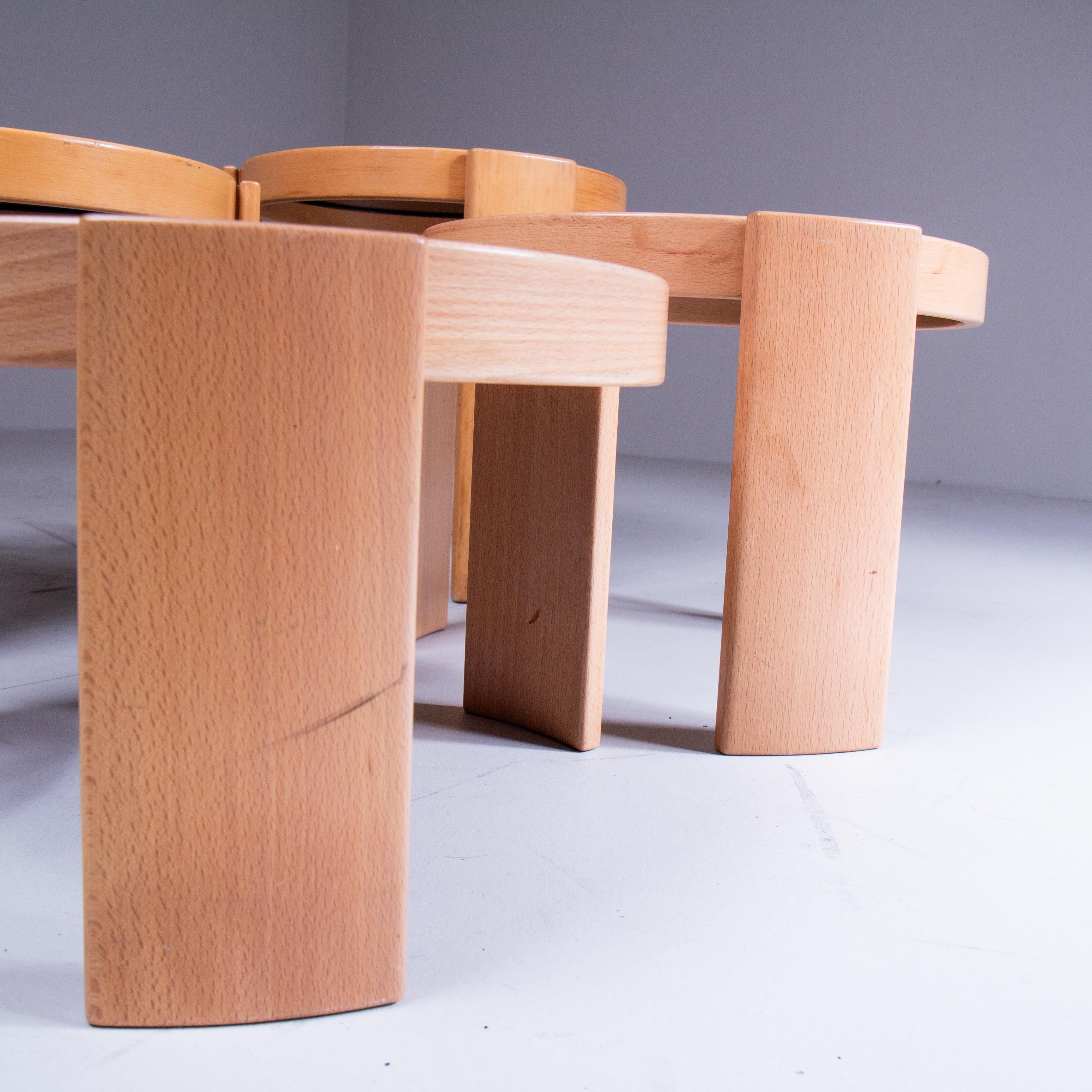 Set di tavolini 780/783 de Gianfranco Frattini, Cassina en vente 8