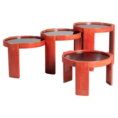 Set di tavolini 780/783, Gianfranco Frattini, Cassina