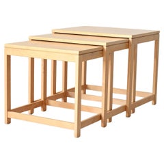 Scandinavian nesting table set