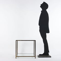 70er Jahre Couchtisch-Set  aus Glas und Messing