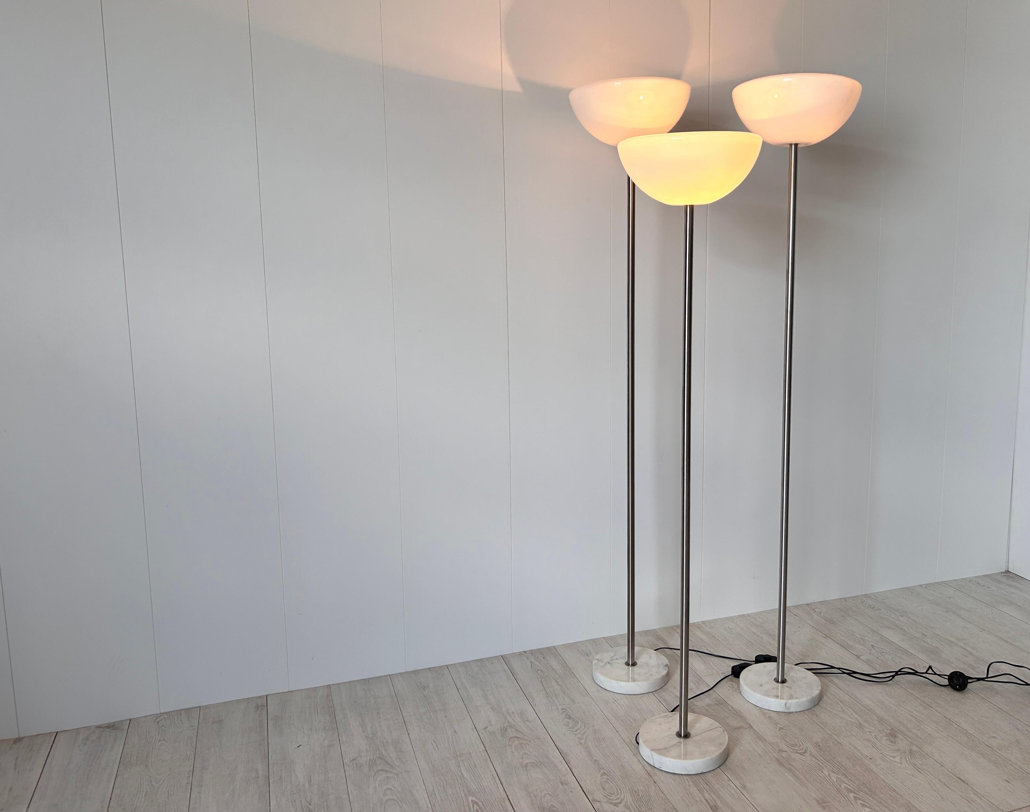 Set di tre lampade da terra mod. Papavero, Achille Castiglioni, Flos 10