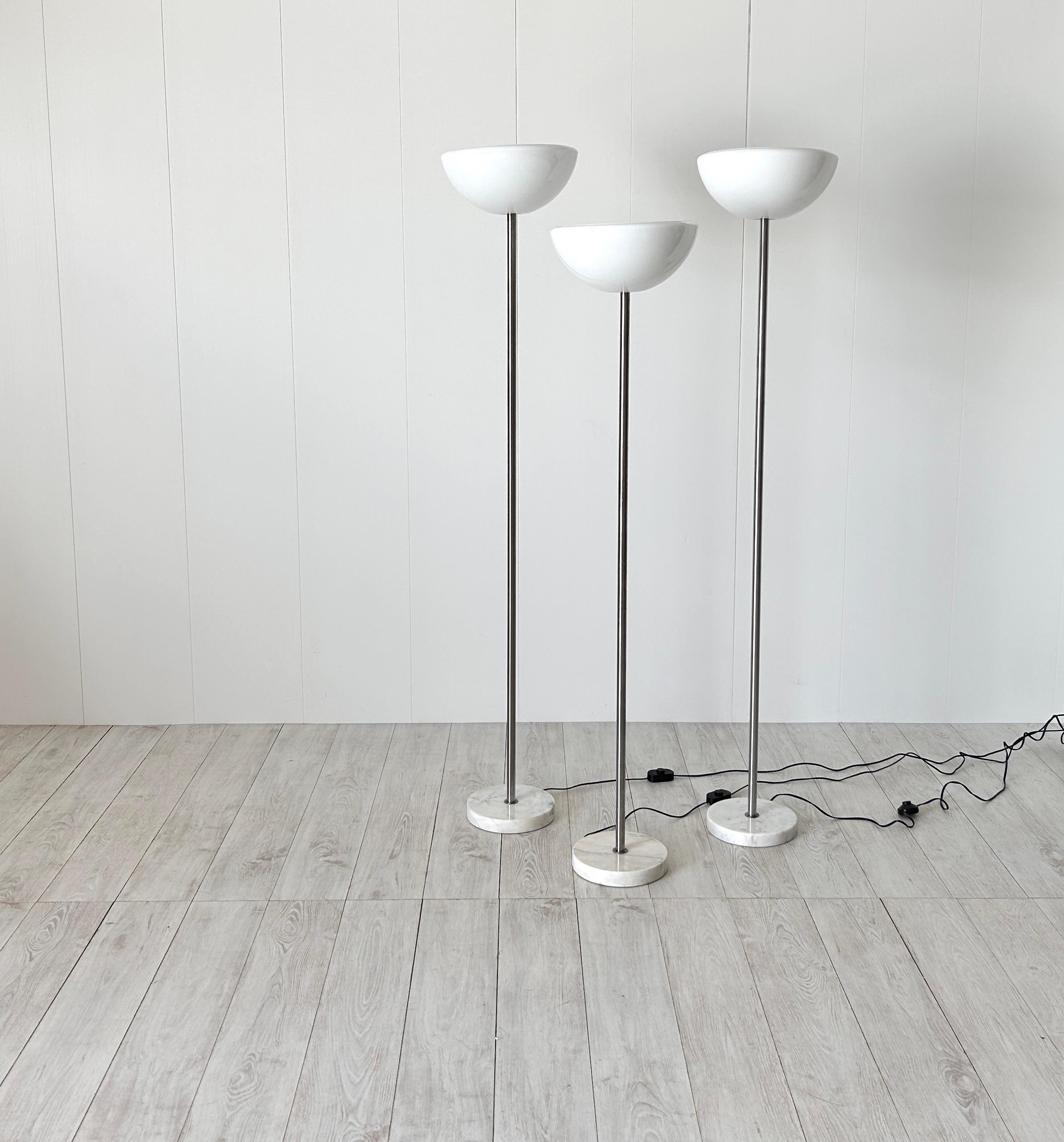 Italian Set di tre lampade da terra mod. Papavero, Achille Castiglioni, Flos