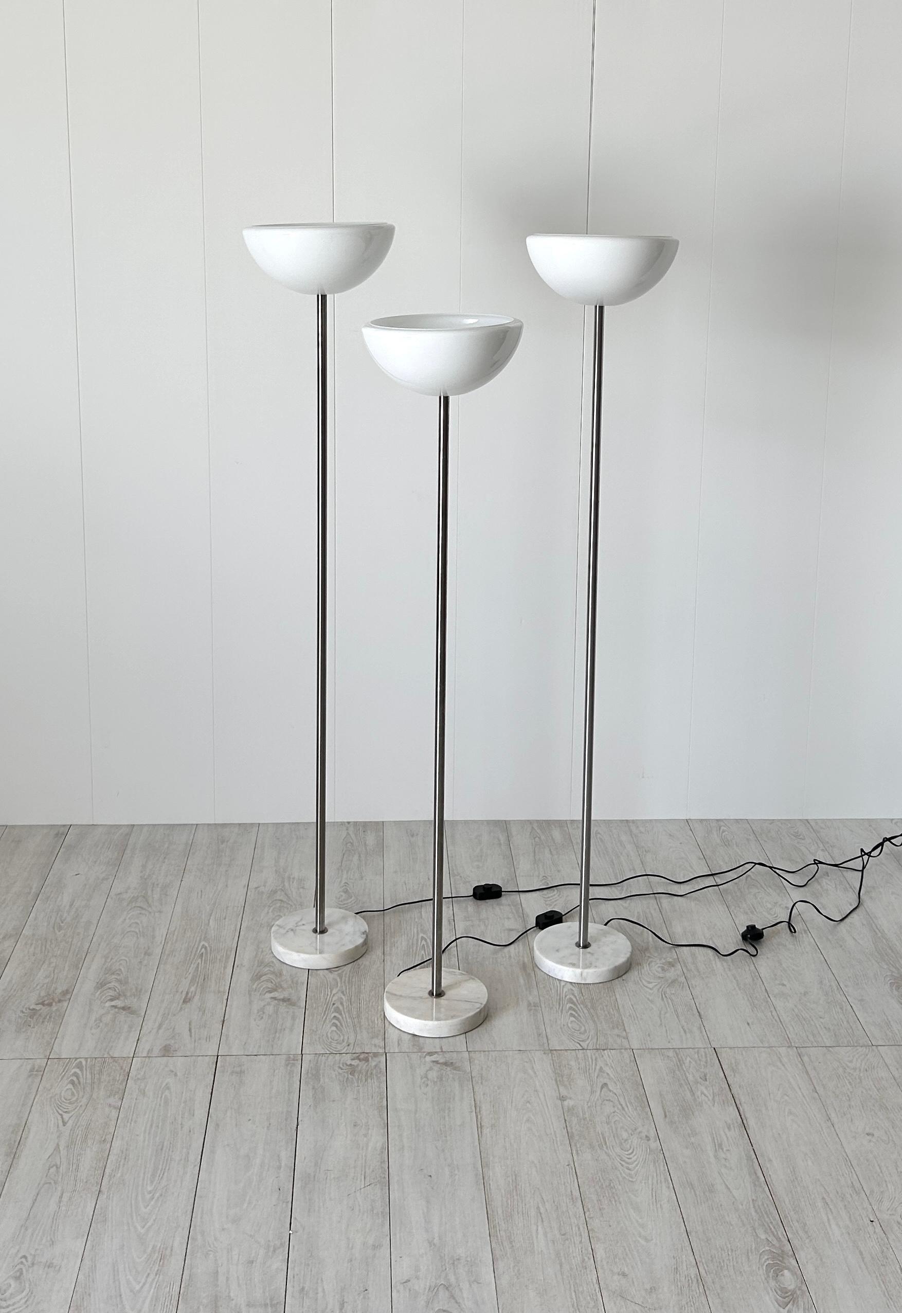 Set di tre lampade da terra mod. Papavero, Achille Castiglioni, Flos In Good Condition In Rivoli, IT