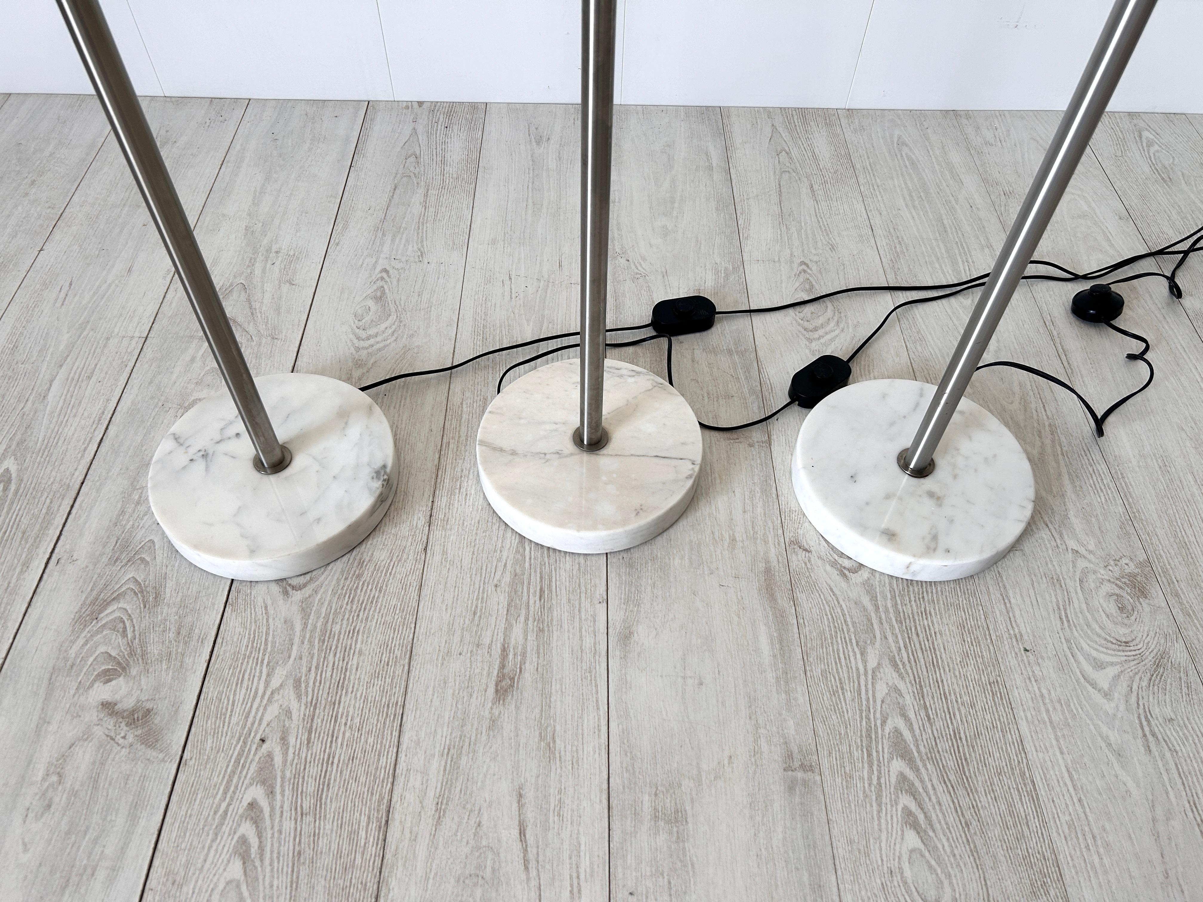 Set di tre lampade da terra mod. Papavero, Achille Castiglioni, Flos 3