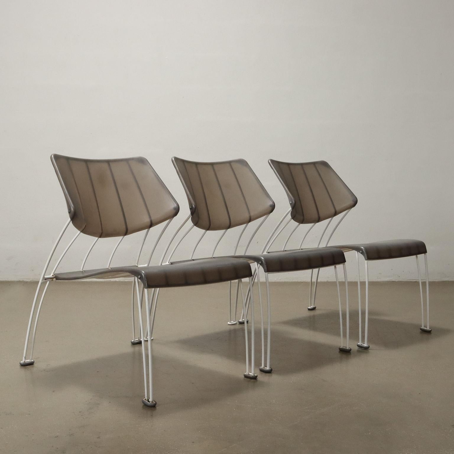 Plastique Ensemble de trois fauteuils PS Hasslo par Monika Mulder pour Ikea 1990 en vente