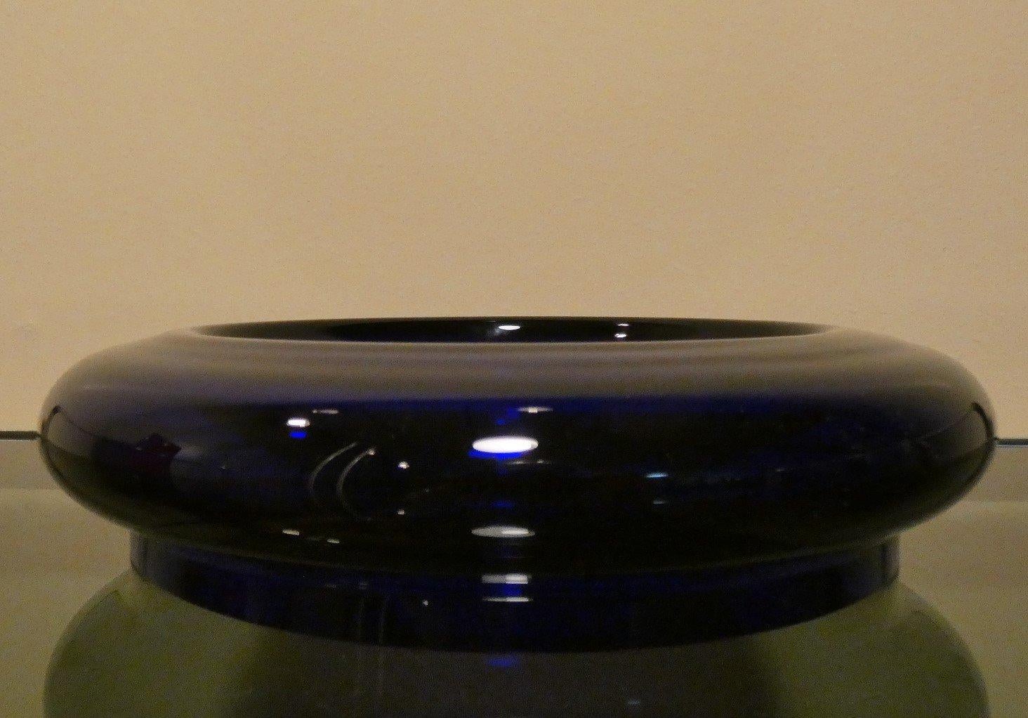 Ensemble vase et cendrier bleu cobalt par Carlo Moretti, 1990 Excellent état - En vente à modena, Emilia-Romagna