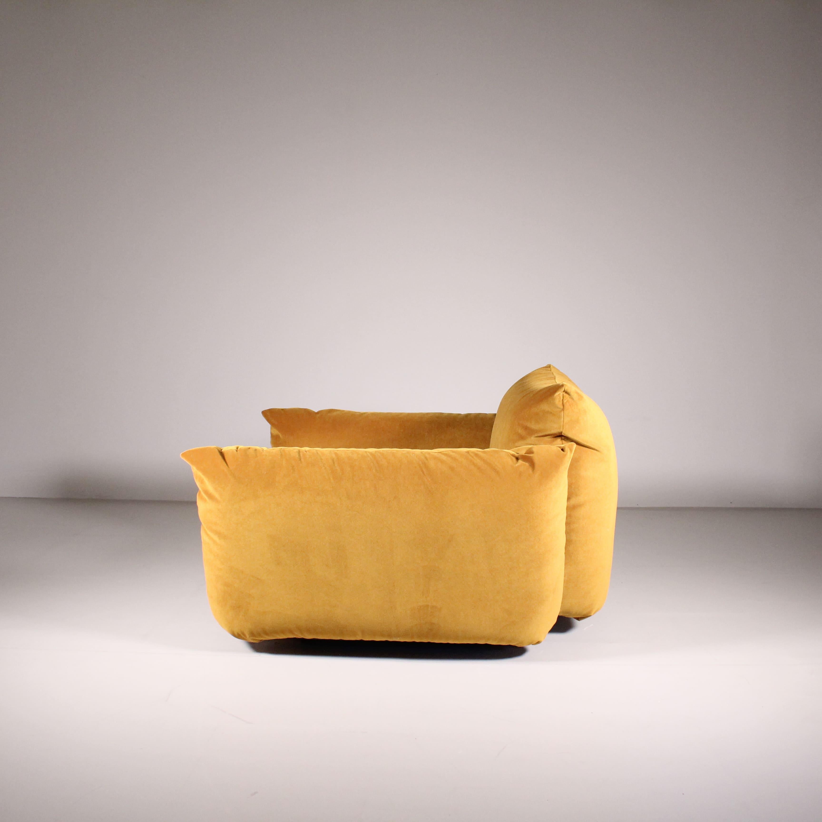 Velvet Set Divano e 2 poltrone Marenco, Mario Marenco per Arflex, 1970