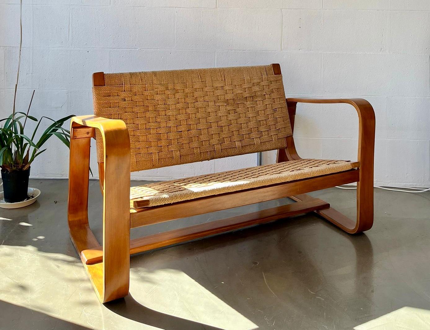 Mid-Century moderno Set divano, poltrona e tavolo, G. Pagano Pogatschnig & G. Maggioni, 1941, Italia in vendita