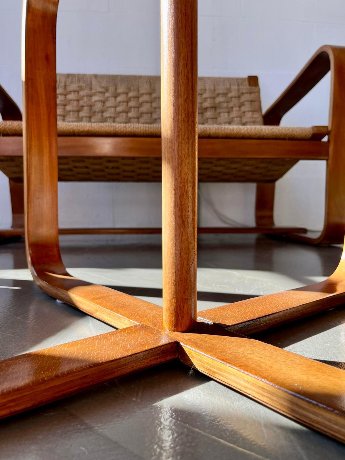 Metà XX secolo Set divano, poltrona e tavolo, G. Pagano Pogatschnig & G. Maggioni, 1941, Italia in vendita