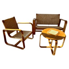Set divano, poltrona e tavolo, G. Pagano Pogatschnig & G. Maggioni, 1941, Italia