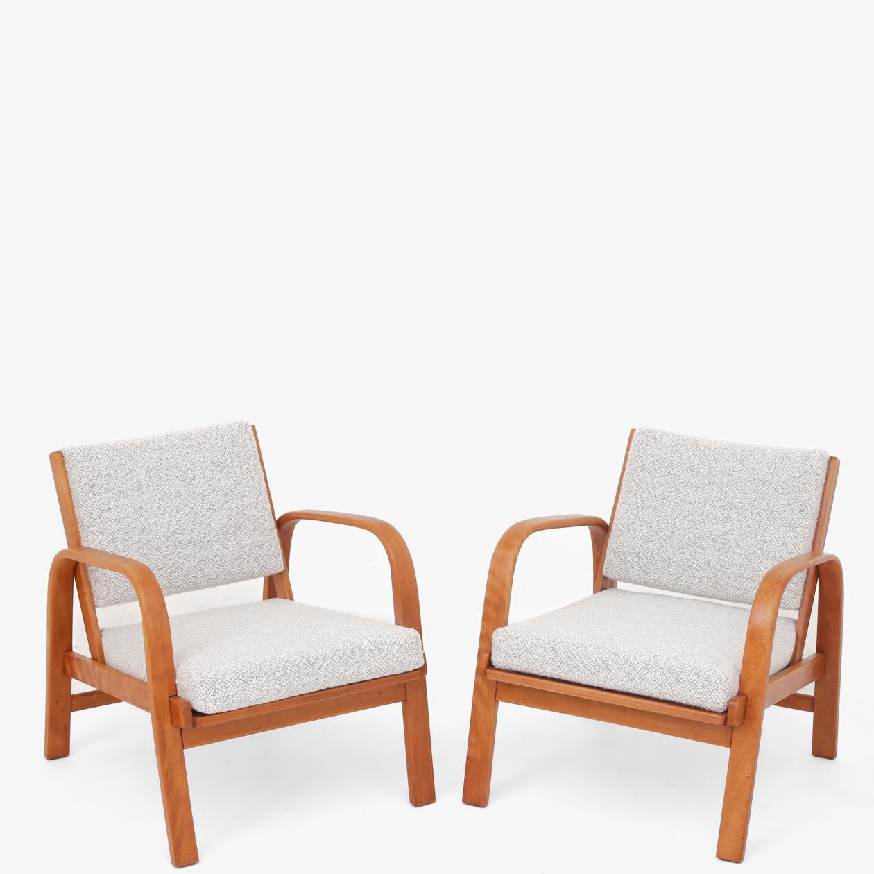 Set Easy Chairs by Magnus Stephensen In Good Condition For Sale In Copenhagen, DK
