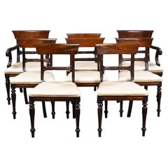 Set Eight 1930s Mahogany Dining Chairs