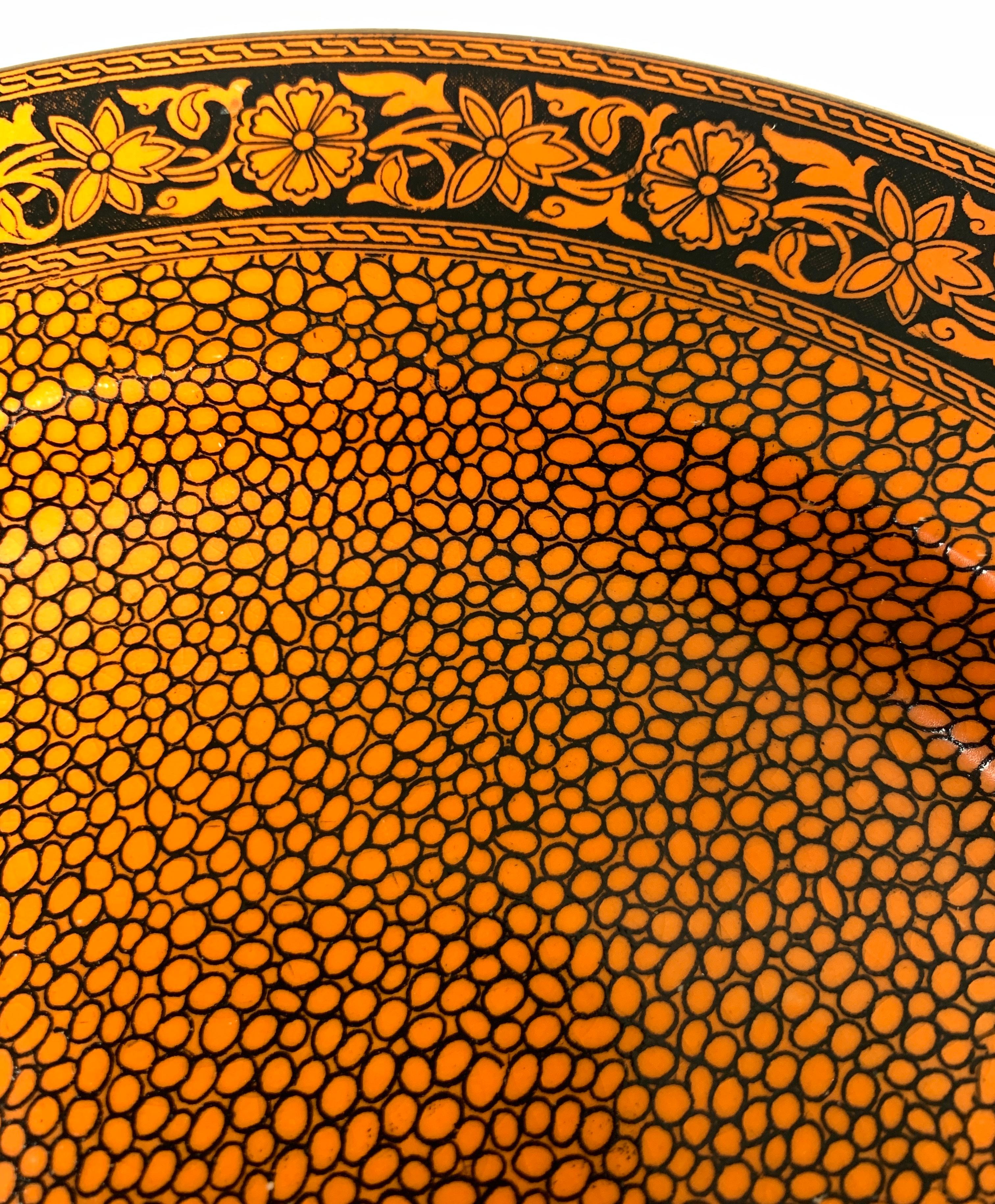 20th Century Set 11 Antique Dinner Plates Rust Color Masons Sharkskin Pattern Circa 1900