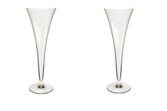 Exclusive Set of 2 Veuve Clicquot "La Grande Dame" Champagne Goblets - With Packaging
