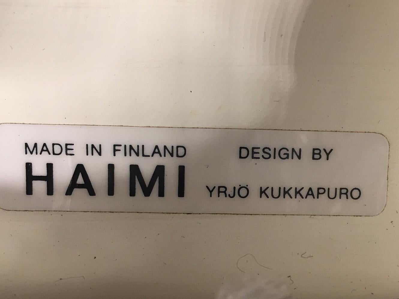 Set of Finnish Kukkapuro 1960 Leather First Edition 2