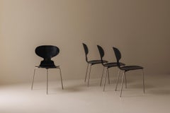 Conjunto primera edición Sillas Ant de Arne Jacobsen para Fritz Hansen, Dinamarca 1952.