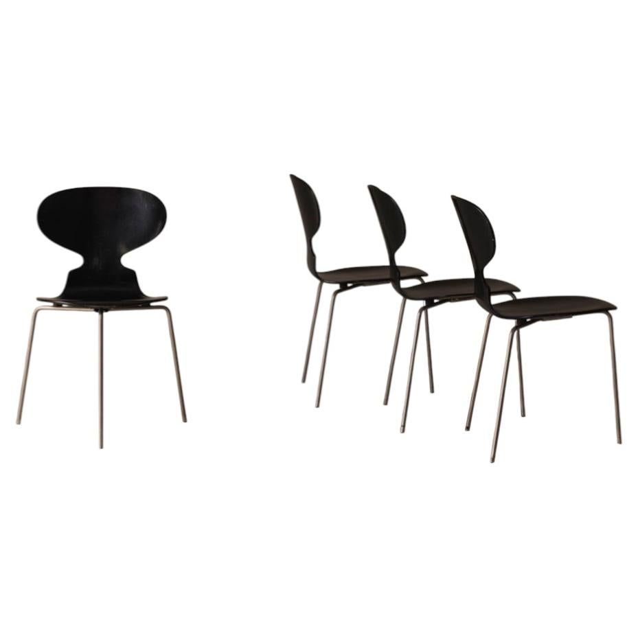 Set first edition Ant chairs by Arne Jacobsen for Fritz Hansen, Denmark 1952.