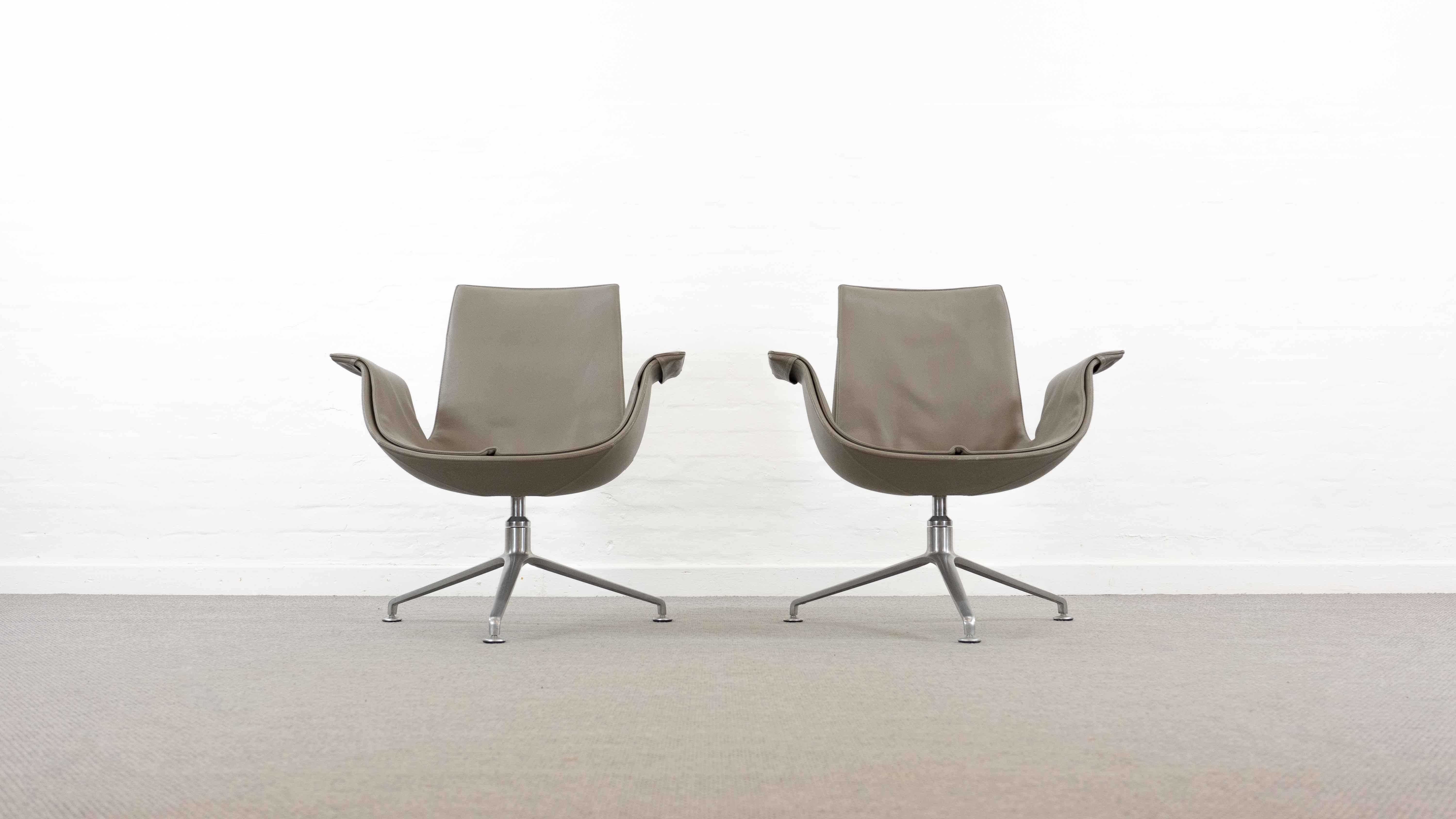 German Set FK Lounge Chairs by Preben Fabricius and Jorgen Kastholm for Walter Knoll