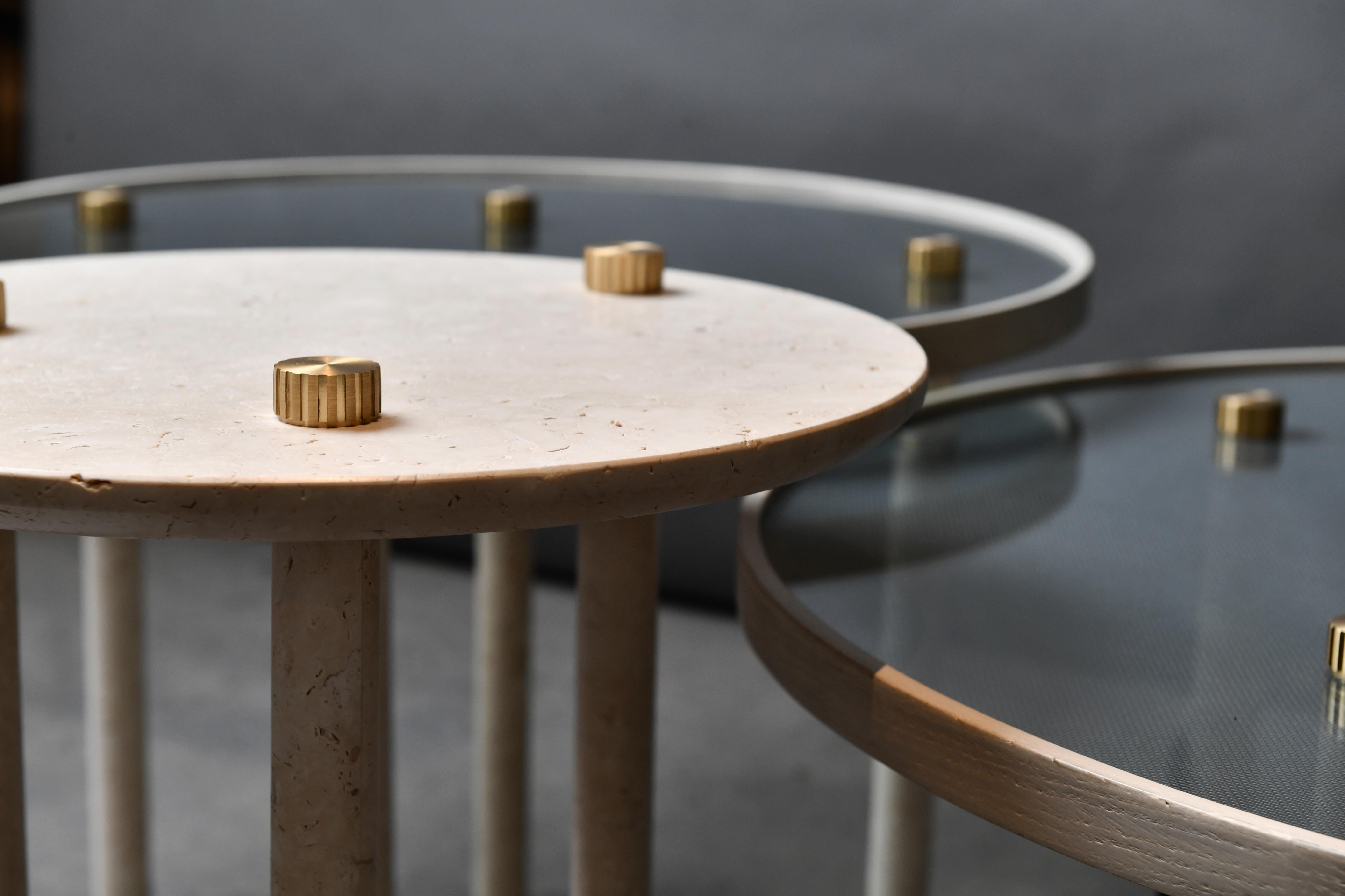 Modern Set fo 4 Nostalgia Tables by Saccal Design House