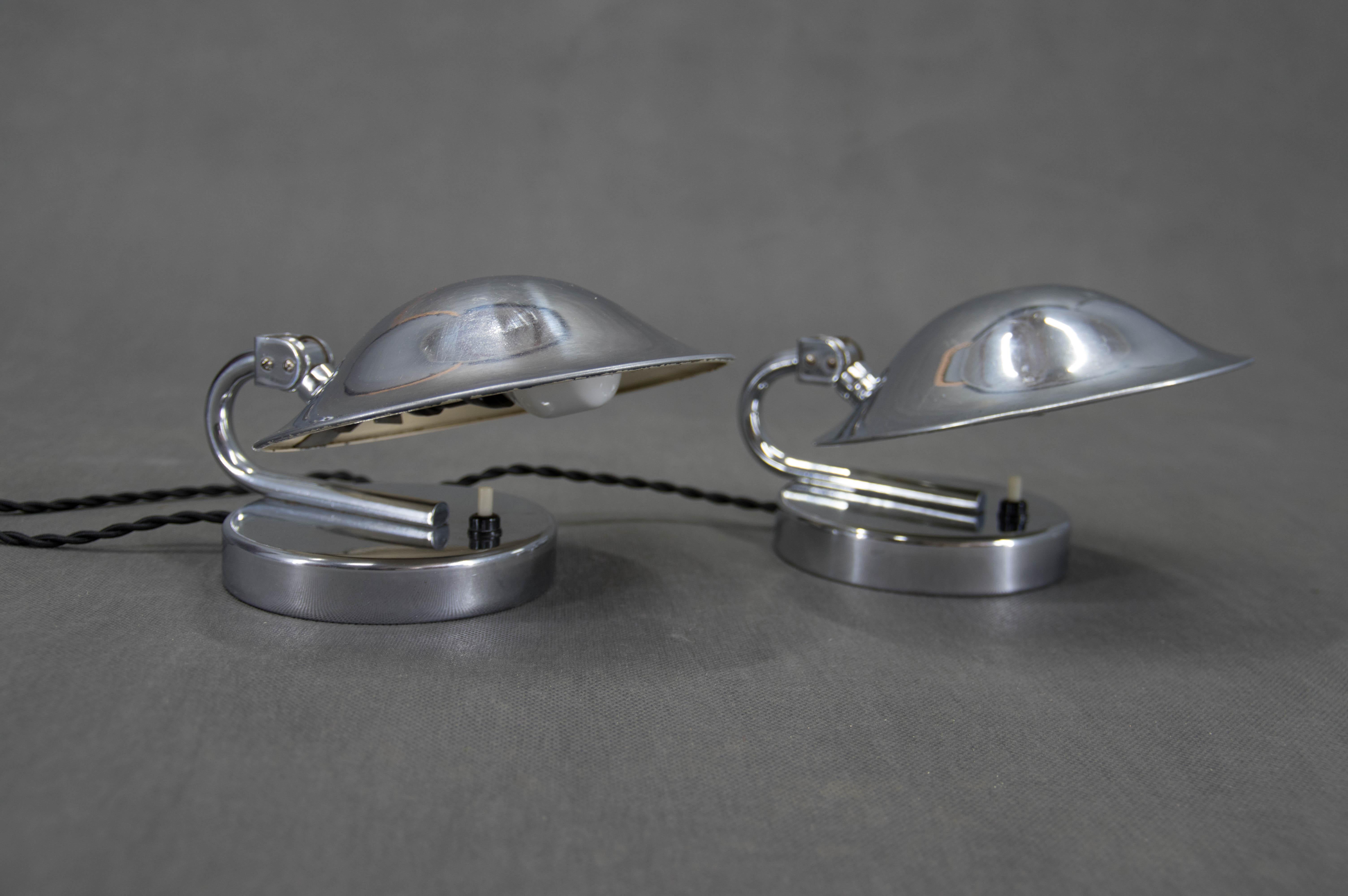 Set fo Two Table/Bedside Lamps by Napako, 1930s 1