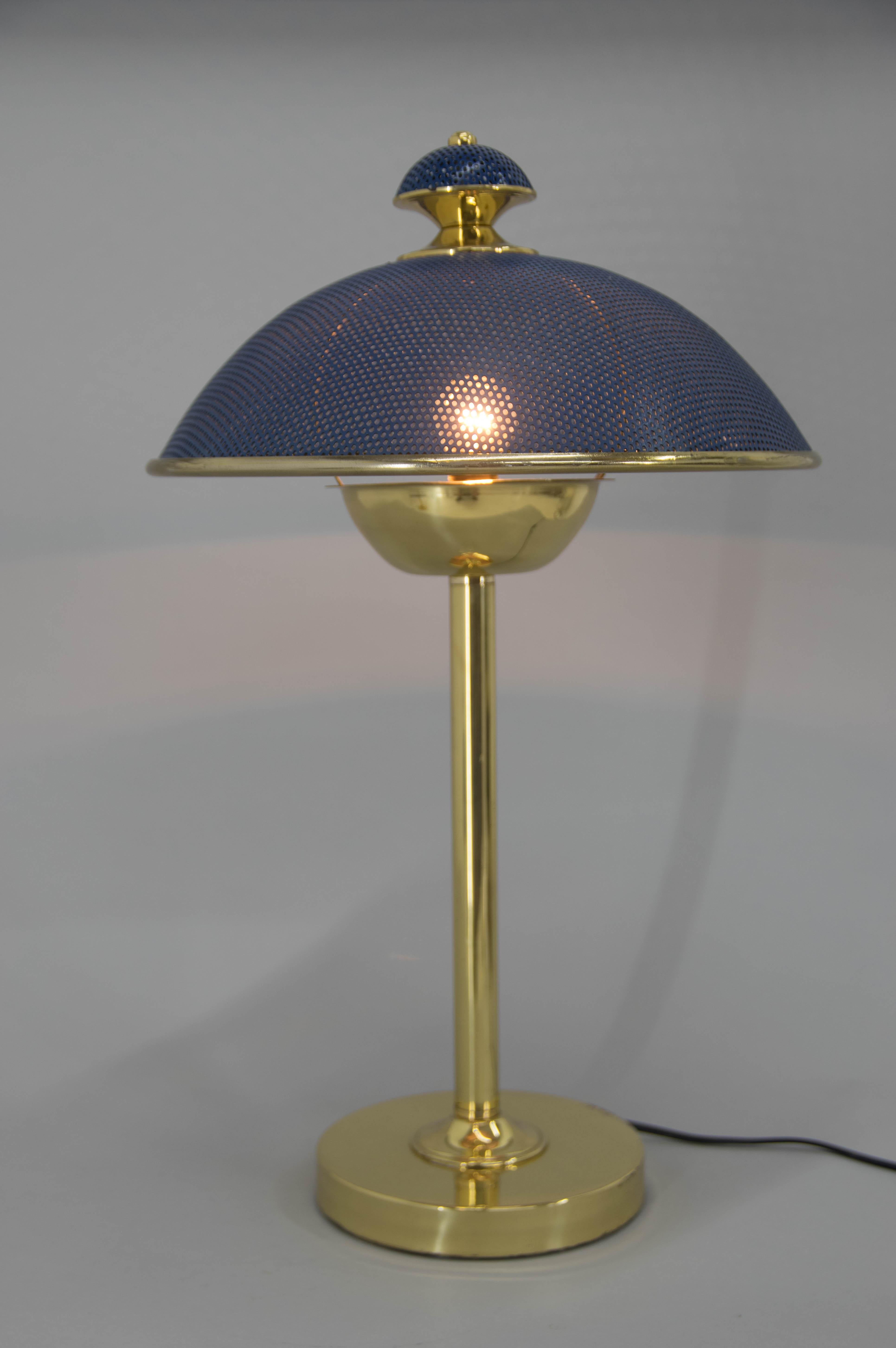 Metal Set fo Two Table Lamps, Europe, 1970s For Sale