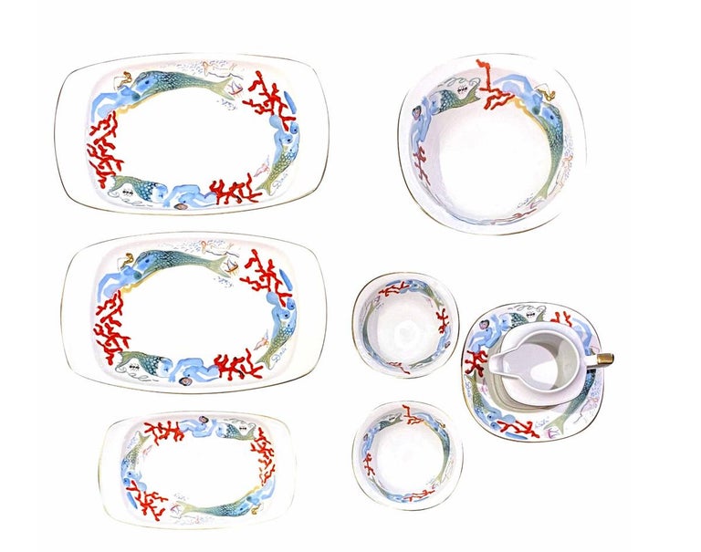 Bol Dali Porcelaine – Sirènes, Corail Et Fourmi – N°342 – Signé – 1977