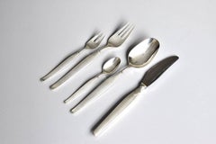 Set für sechs Personen Besteck „Savoy“ von Henning Seidelin für Frigast, hergestellt in Dänemark