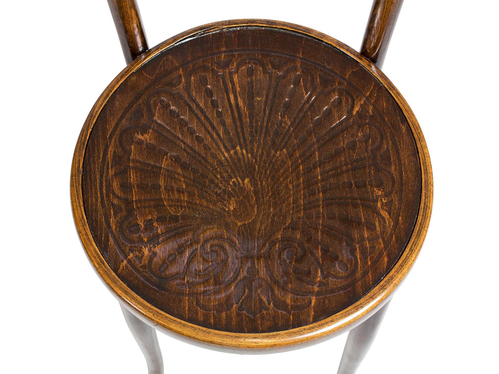 Art Nouveau Set for Three J.J. Kohn Bentwood Chairs from Austria/Vienna