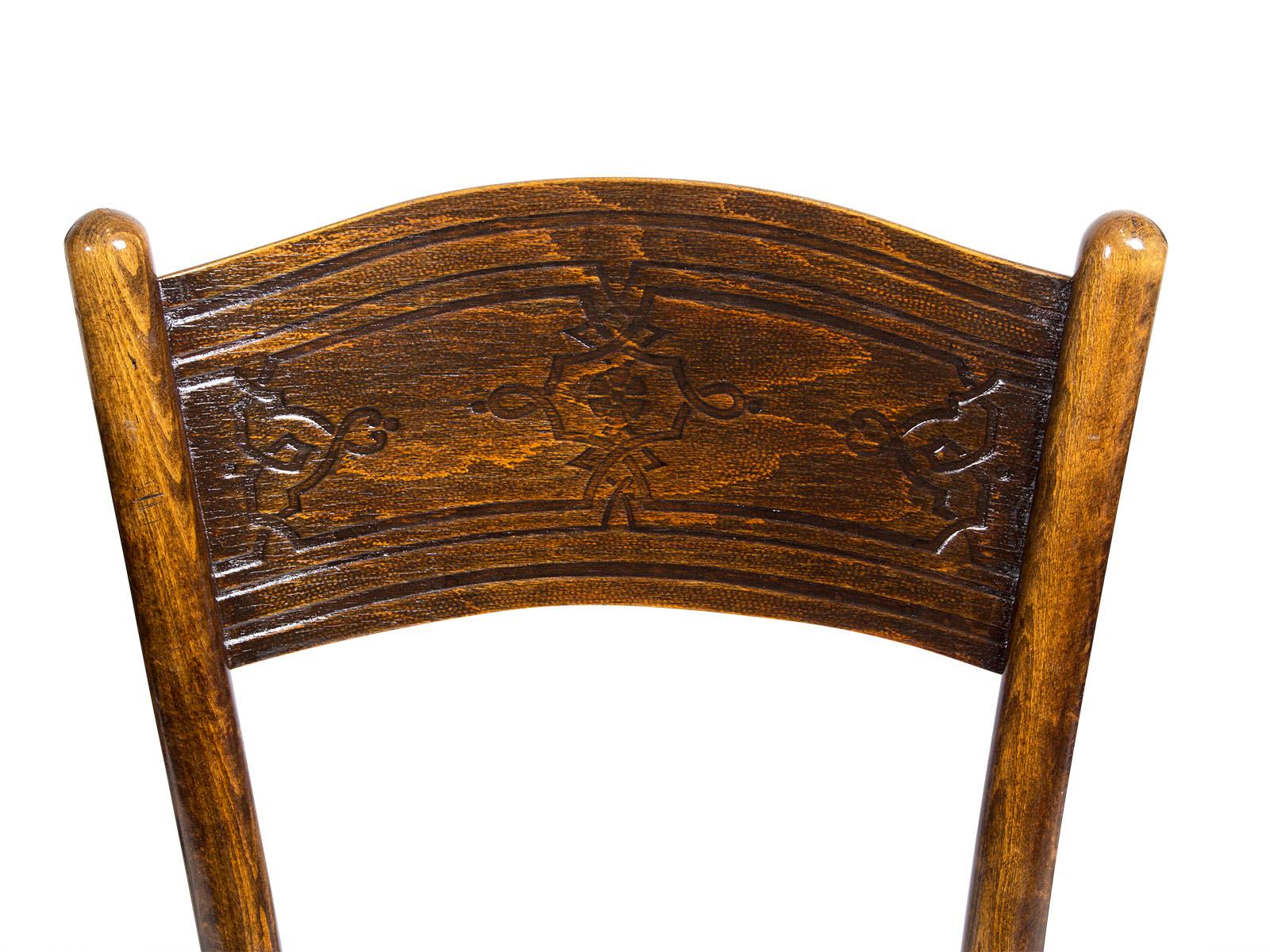 Austrian Set for Three J.J. Kohn Bentwood Chairs from Austria/Vienna