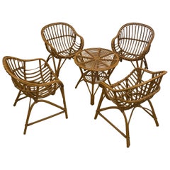 Set Four Chairs And Table Bonacino Design