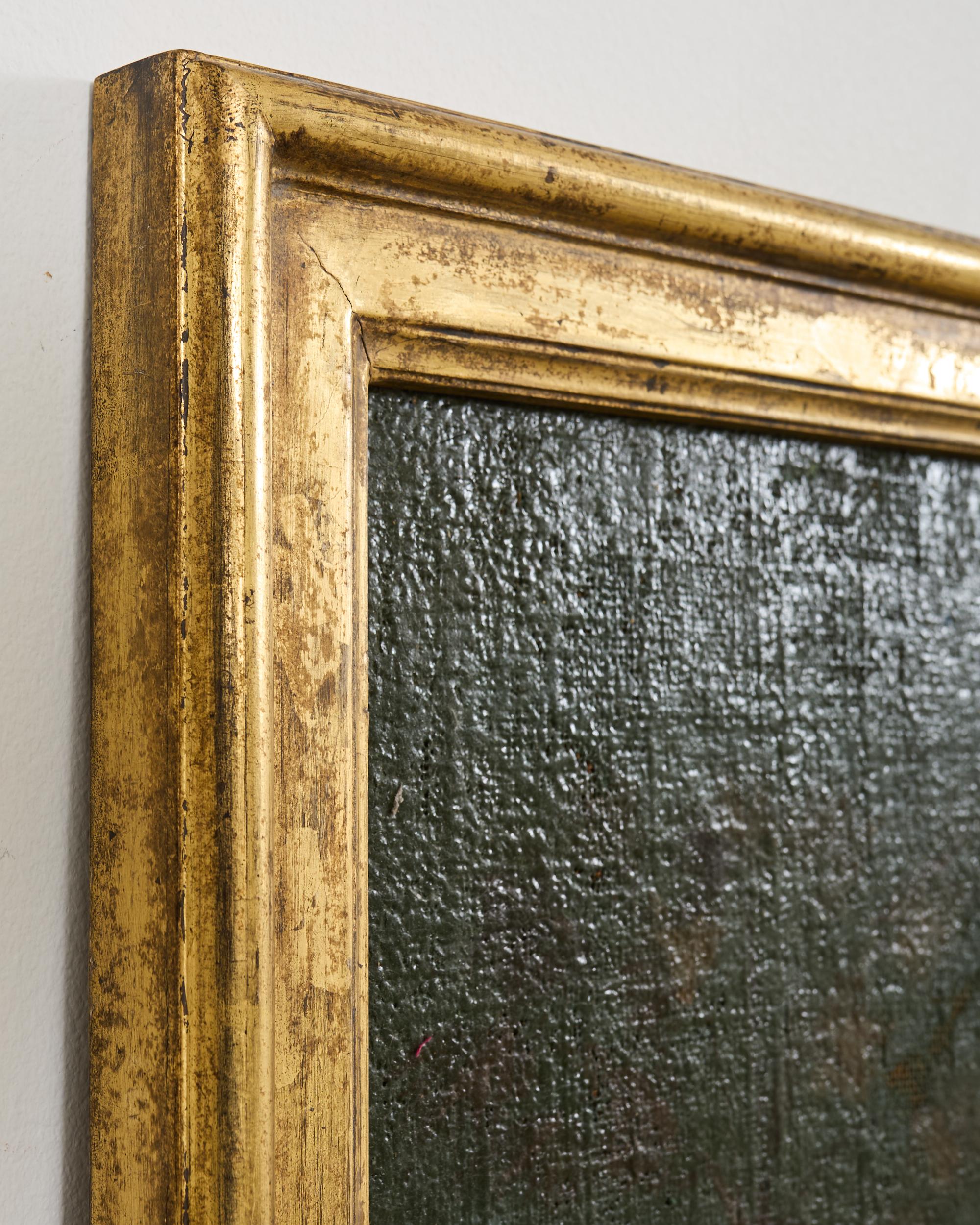 Set aus vier gerahmten, bemalten Paneelen im Chinoiserie-Revival-Stil im Angebot 4