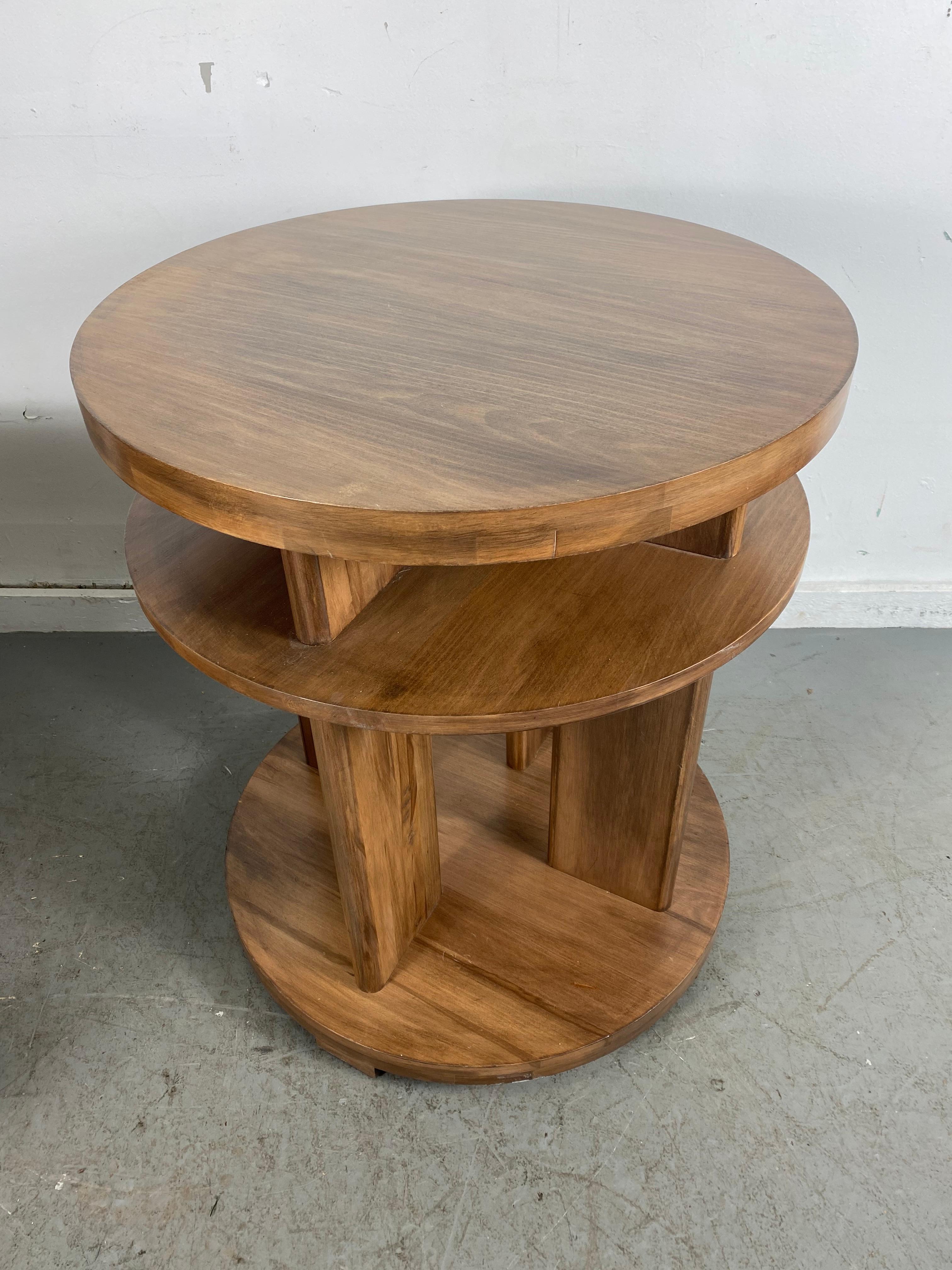 Set of Four Classic Art Deco Tables by Brown Saltman, Coffee, Ends, Lamp Table 1