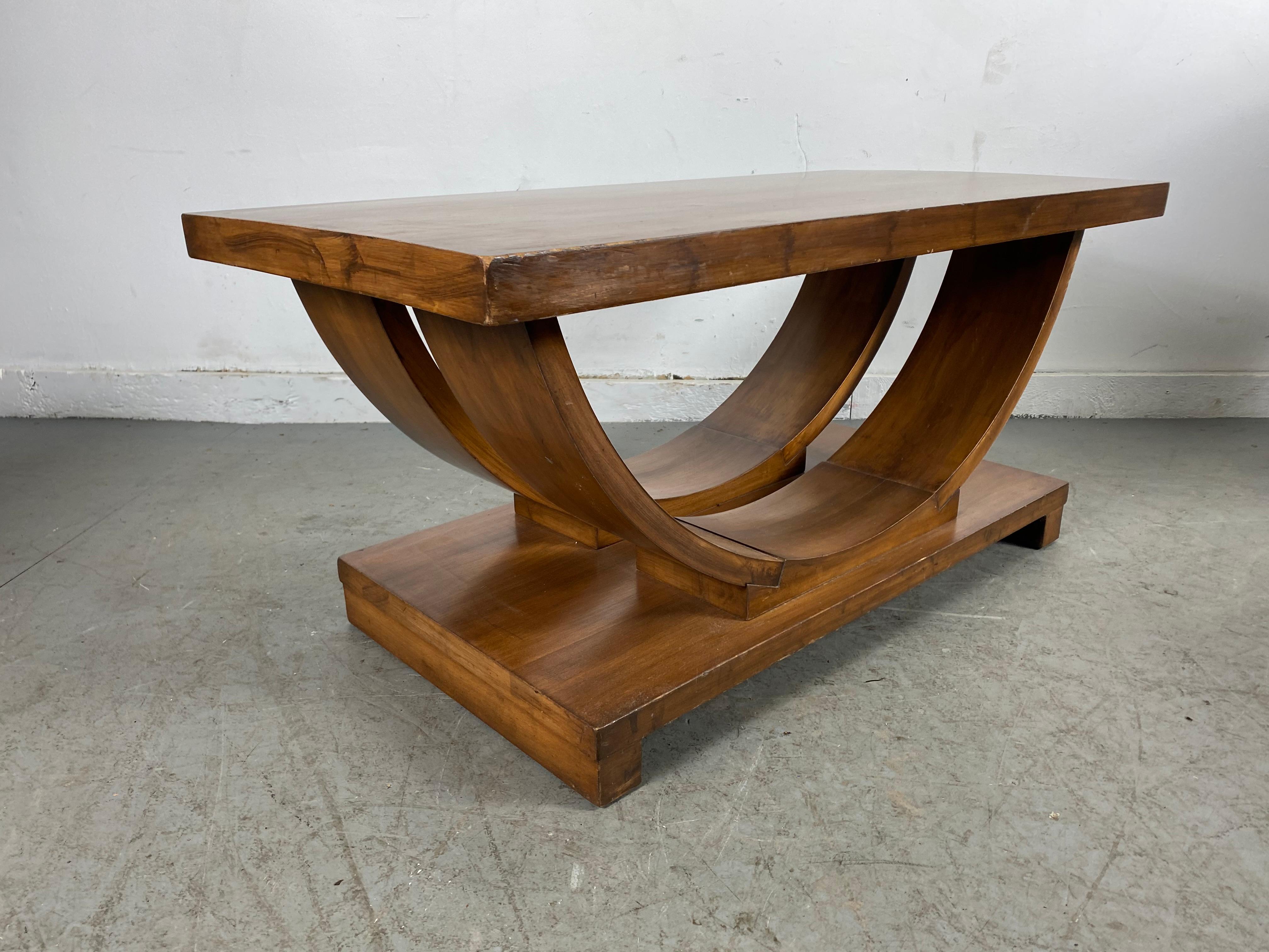 Set of Four Classic Art Deco Tables by Brown Saltman, Coffee, Ends, Lamp Table 4