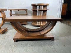 Set of Four Classic Art Deco Tables by Brown Saltman, Coffee, Ends, Lamp Table