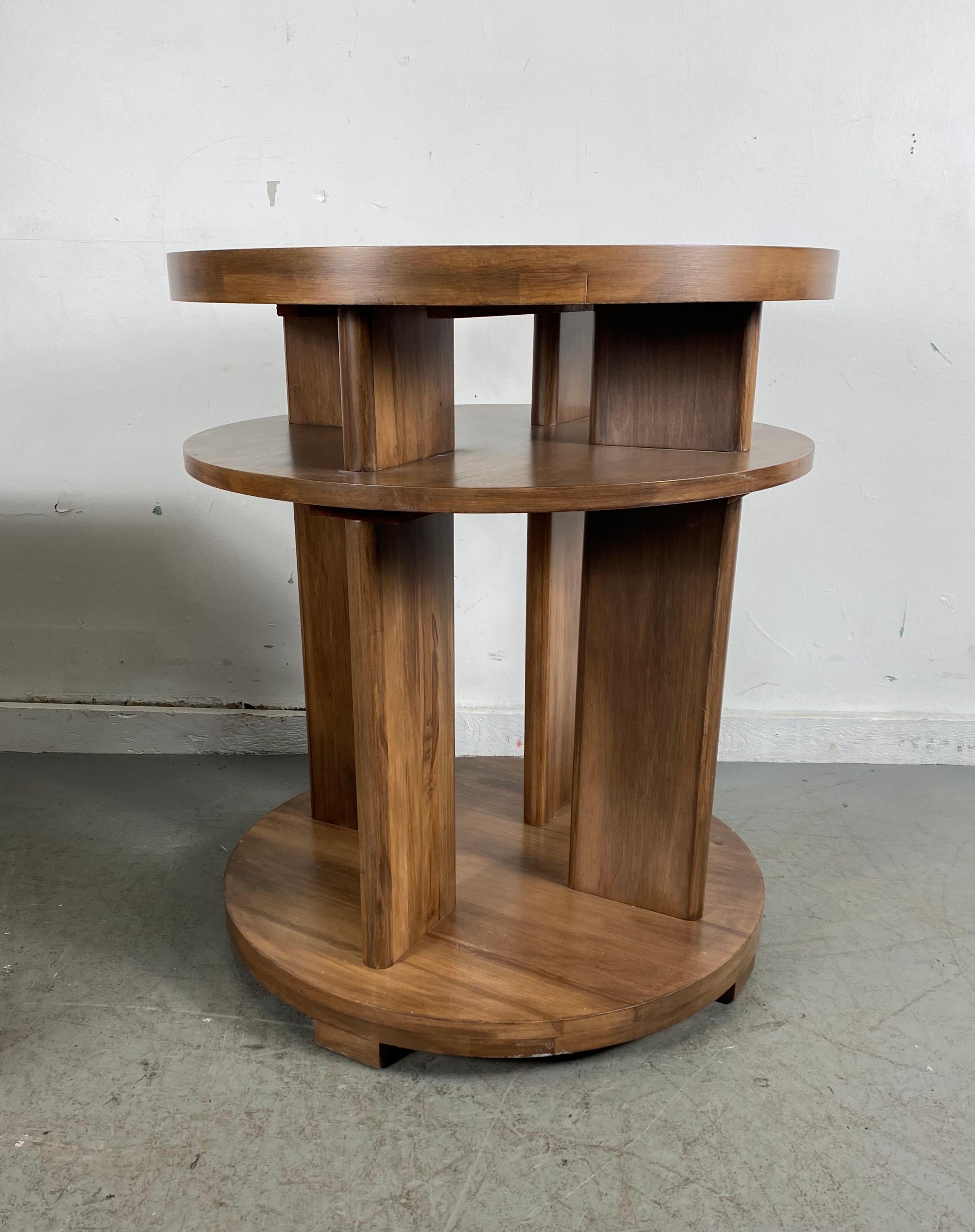 American Set of Four Classic Art Deco Tables by Brown Saltman, Coffee, Ends, Lamp Table
