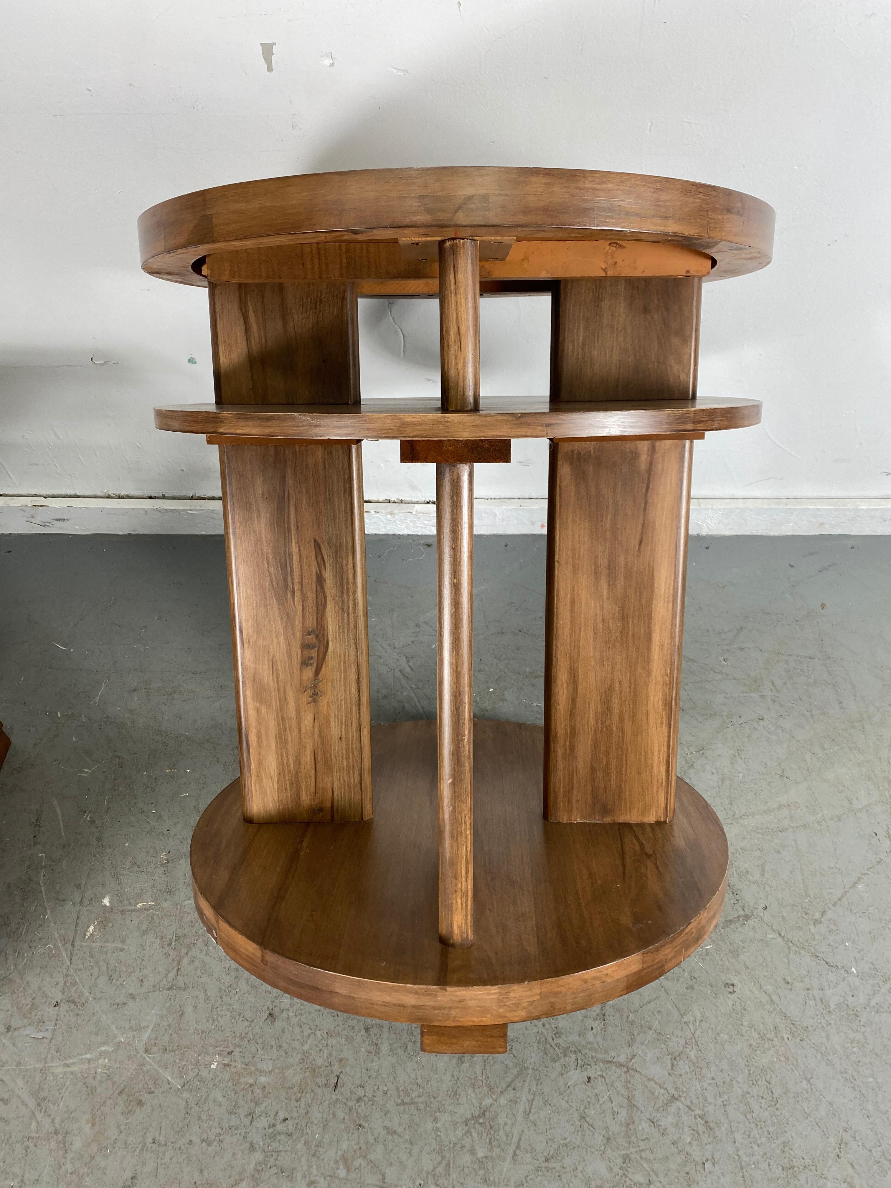Mid-20th Century Set of Four Classic Art Deco Tables by Brown Saltman, Coffee, Ends, Lamp Table