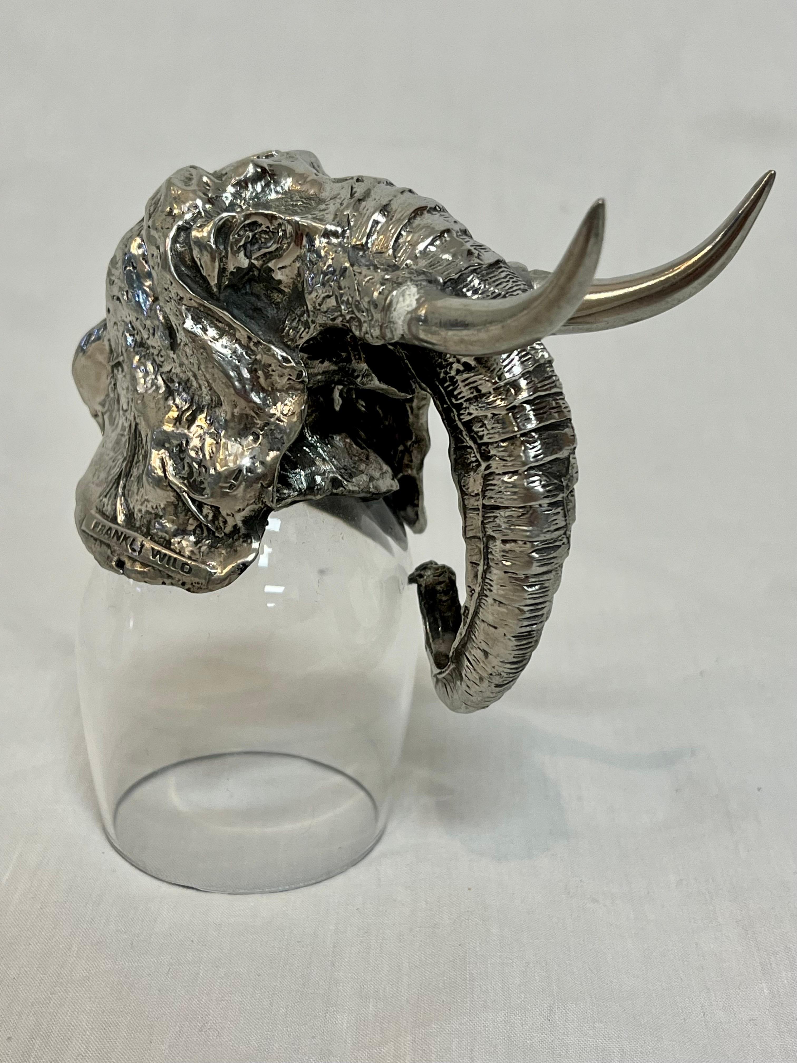 Set Four Frankli Wild Royal Selangor South African Figural Animal Shot Glasses 12