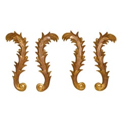 Set Four Friezes in Gilded Wood