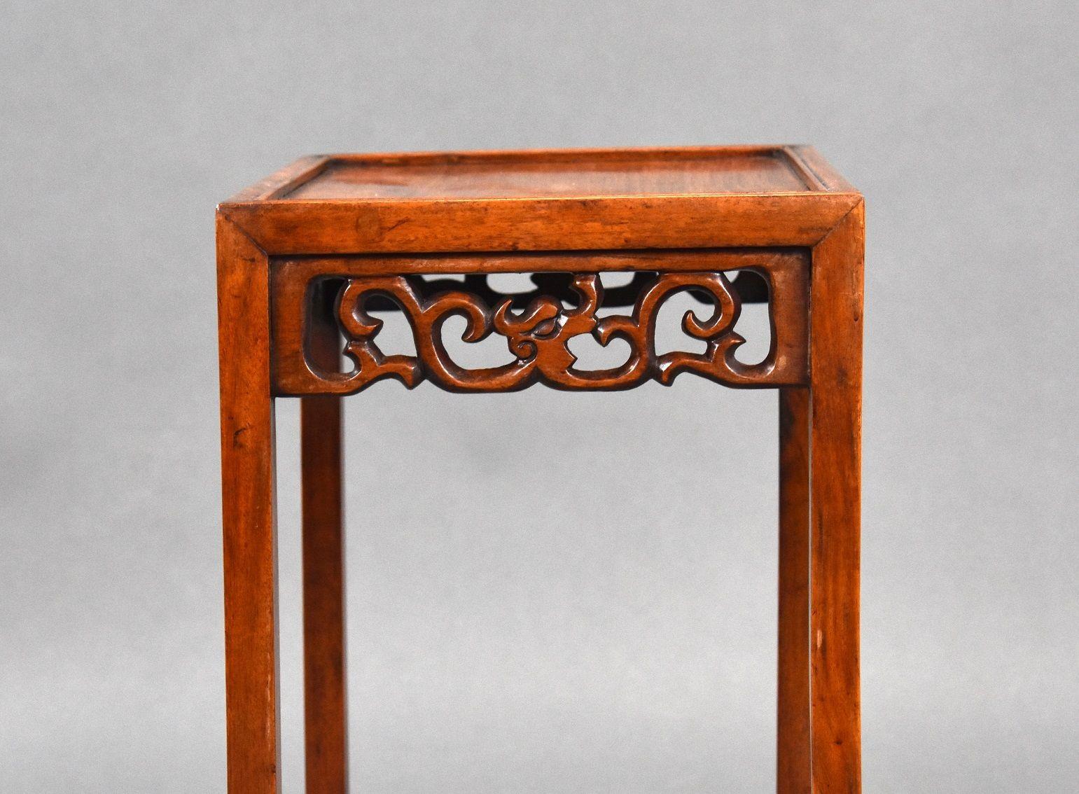 Set Four graduated Chinese Hardwood Nest Tables For Sale 4