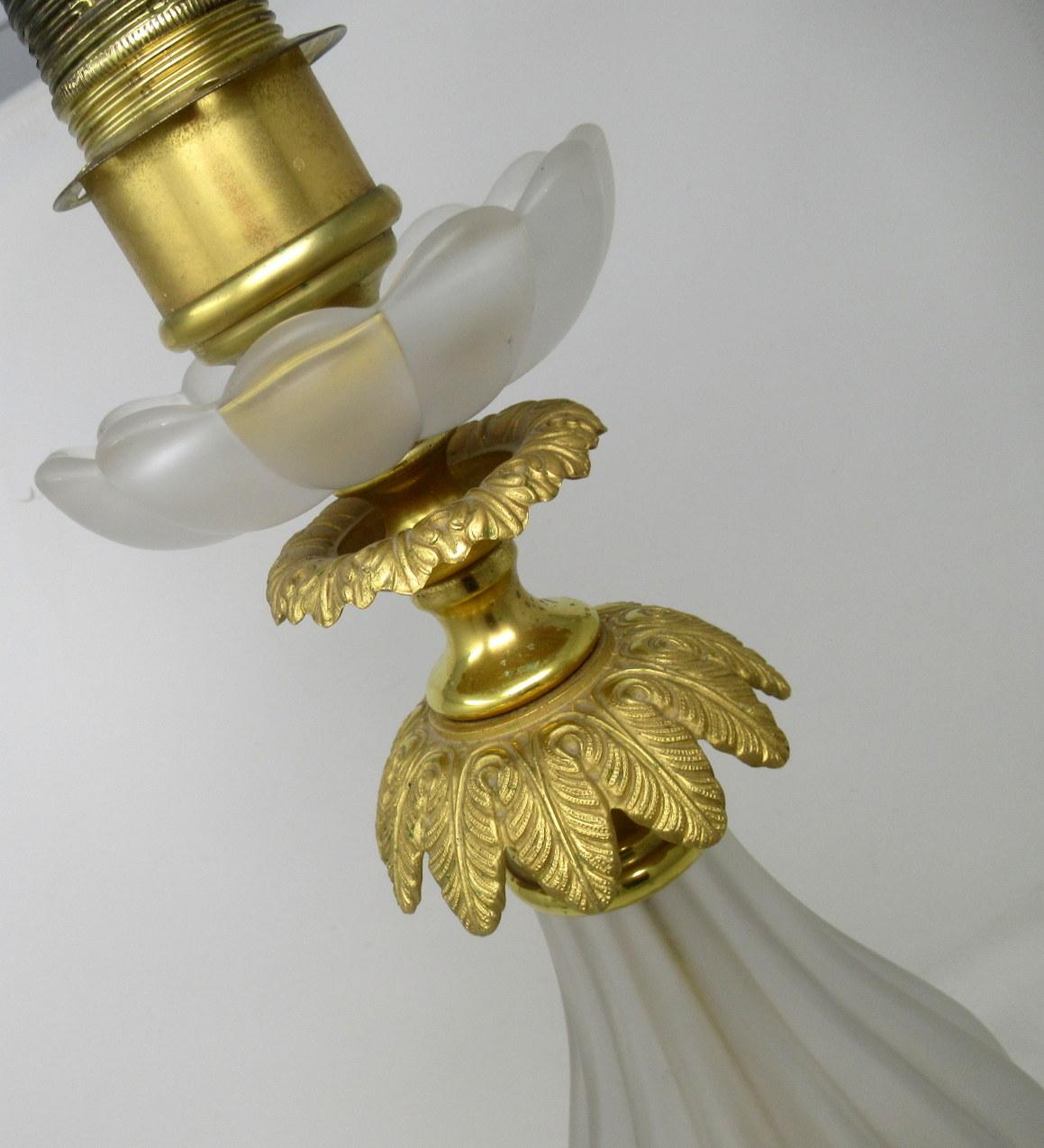Set of Four Italian Murano Glass Table Lamps Mid-Century Modern Barovier Toso In Good Condition For Sale In Dublin, Ireland