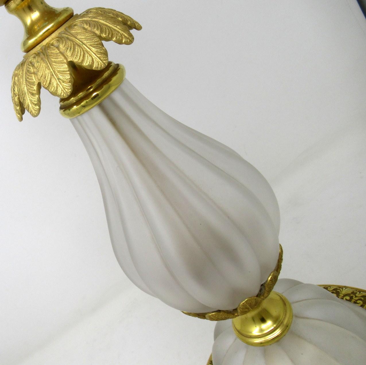 20th Century Set of Four Italian Murano Glass Table Lamps Mid-Century Modern Barovier Toso For Sale