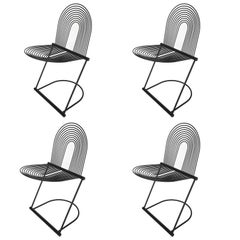 Set Four Jutta and Herbert Ohl "Swing" Chairs for Rosenthal Studio