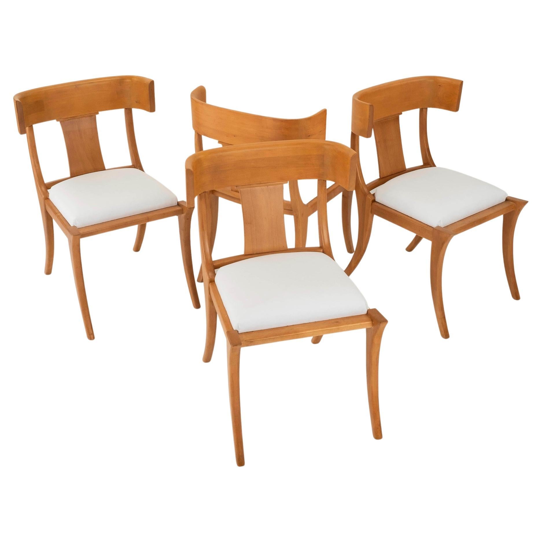 Set Four Klismos Chairs COM For Sale