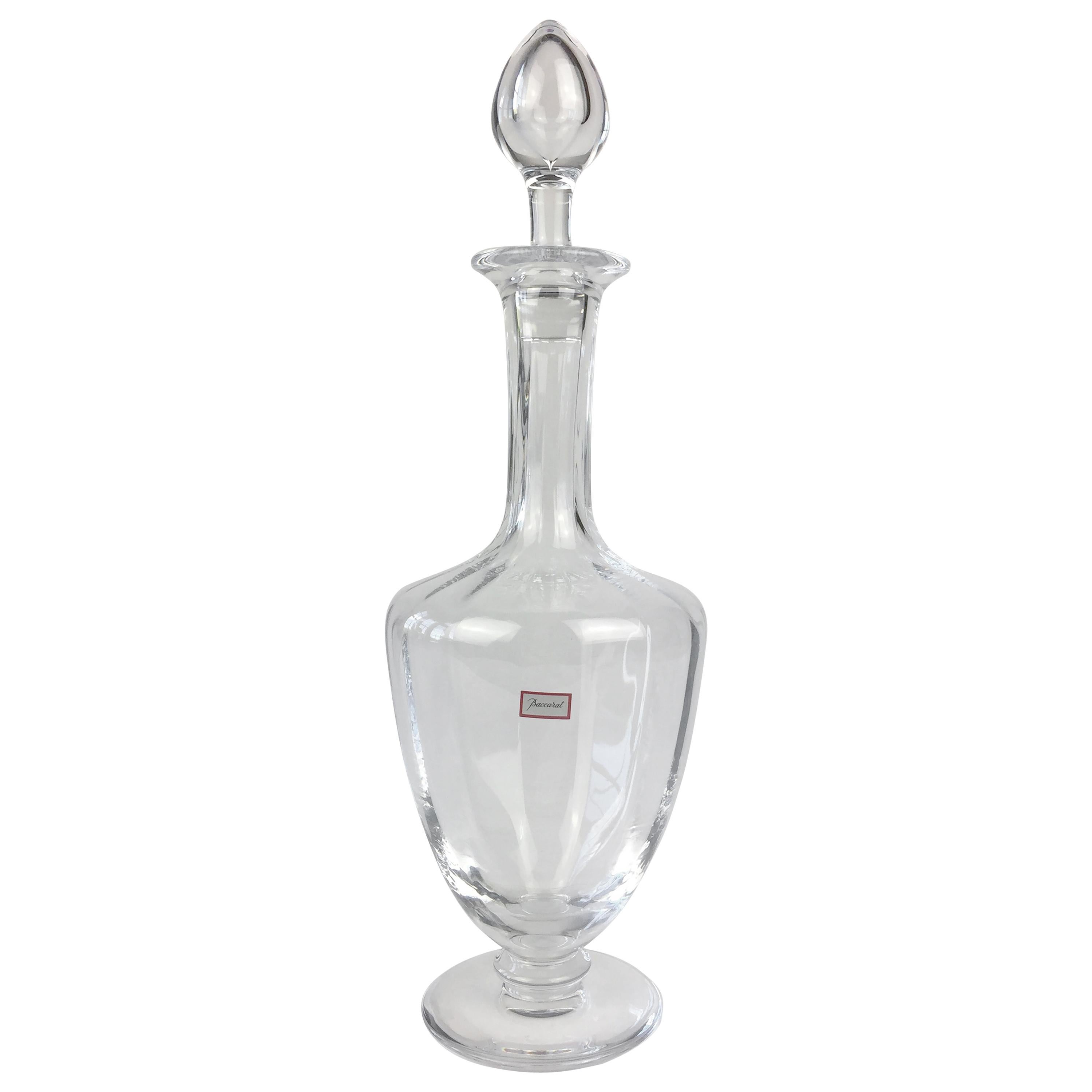 Set of Four Matching Baccarat Capris Crystal Decanters For Sale