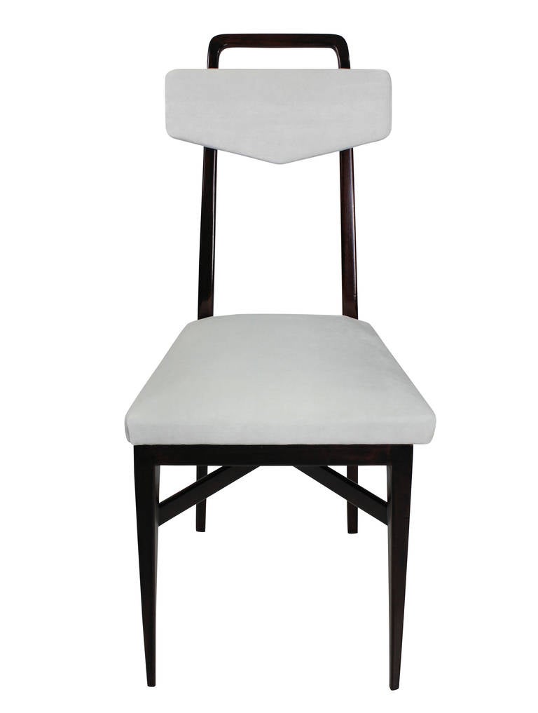 Mid-Century Modern Set Four Midcentury Italian Kitchen Chairs